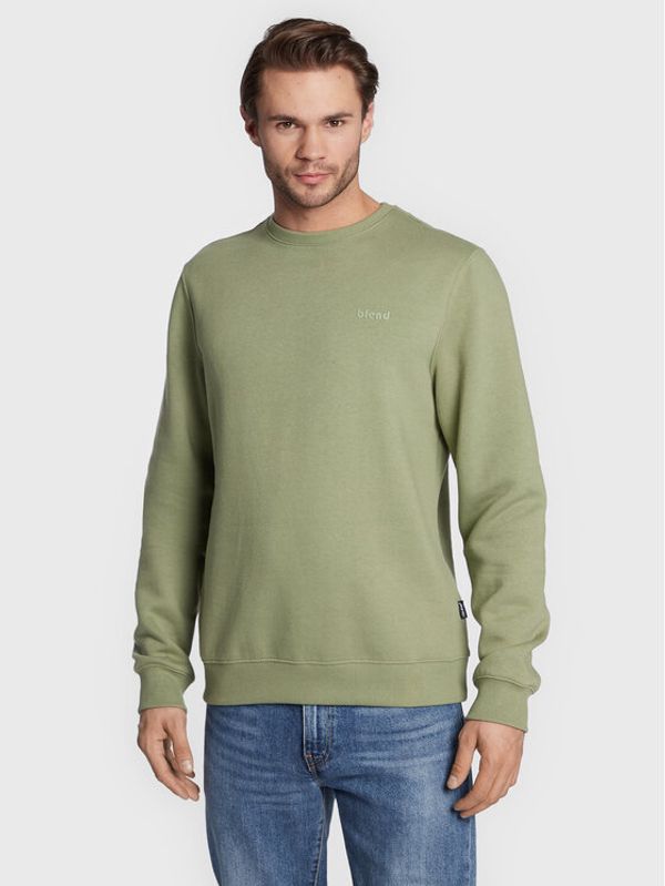 Blend Blend Суитшърт Downton 20712522 Зелен Regular Fit