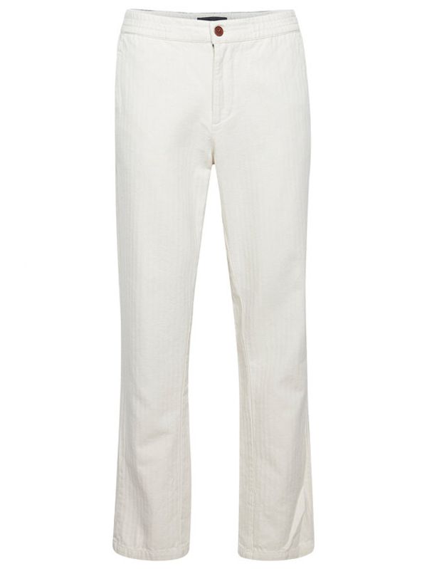Blend Blend Текстилни панталони 20715571 Екрю Regular Fit