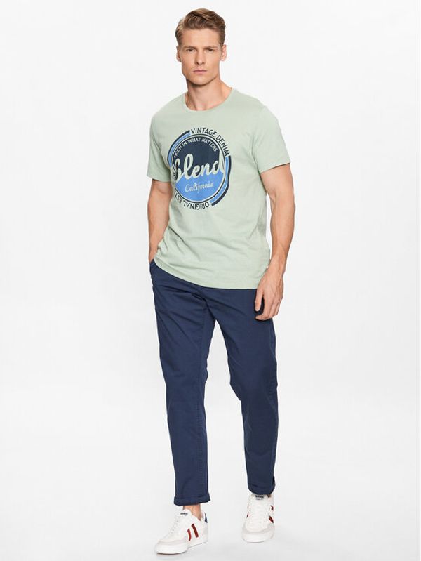 Blend Blend Текстилни панталони 20715744 Тъмносин Regular Fit