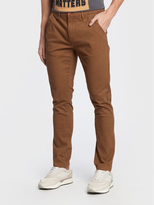 Blend Blend Текстилни панталони Multiflex 20714235 Кафяв Regular Fit