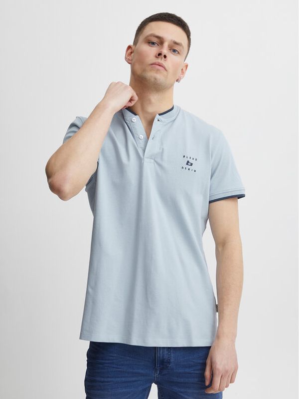 Blend Blend Тениска с яка и копчета 20715179 Син Regular Fit