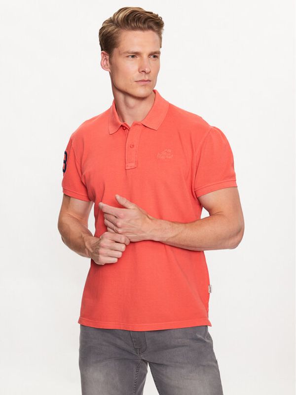 Blend Blend Тениска с яка и копчета 20715181 Червен Regular Fit