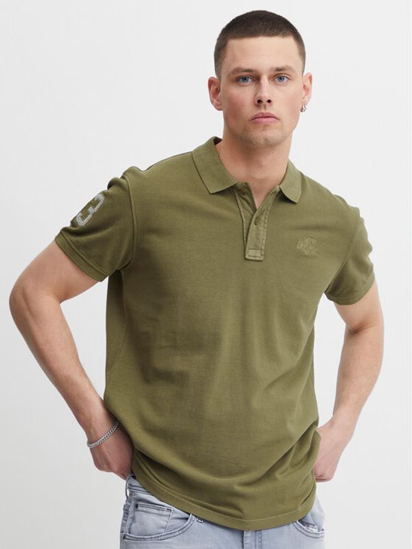 Blend Blend Тениска с яка и копчета 20715181 Зелен Regular Fit