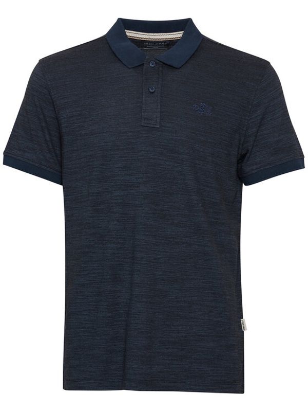 Blend Blend Тениска с яка и копчета 20715186 Тъмносин Regular Fit