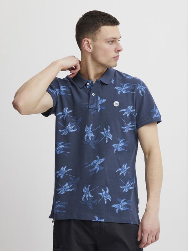 Blend Blend Тениска с яка и копчета 20715467 Тъмносин Regular Fit