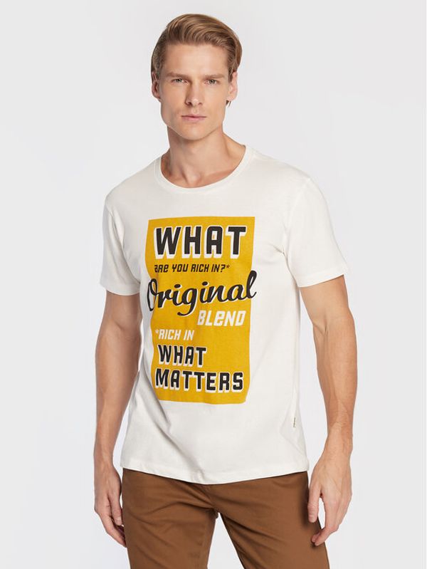 Blend Blend Тишърт 20714250 Бял Regular Fit