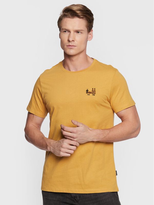 Blend Blend Тишърт 20714562 Жълт Regular Fit