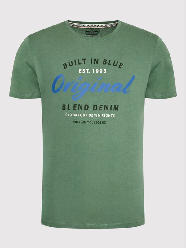 Blend Blend Тишърт 20714719 Зелен Regular Fit