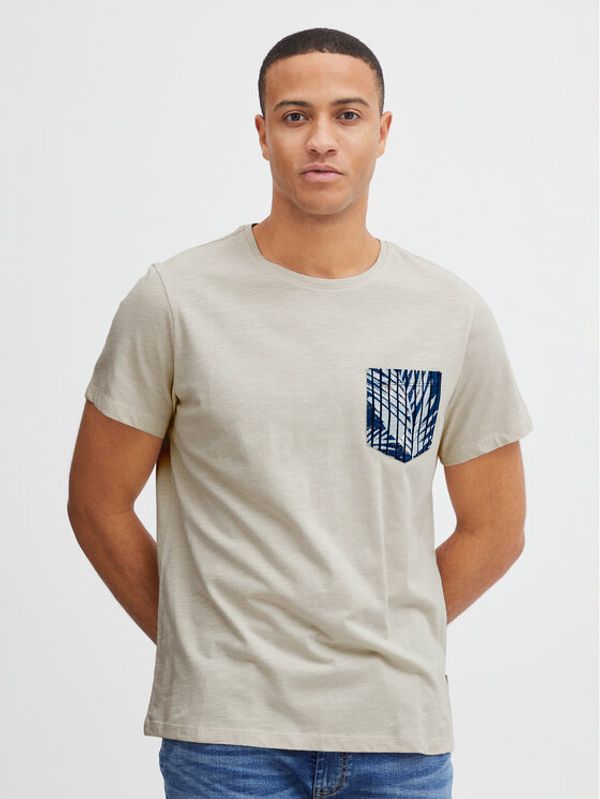 Blend Blend Тишърт 20715017 Екрю Regular Fit