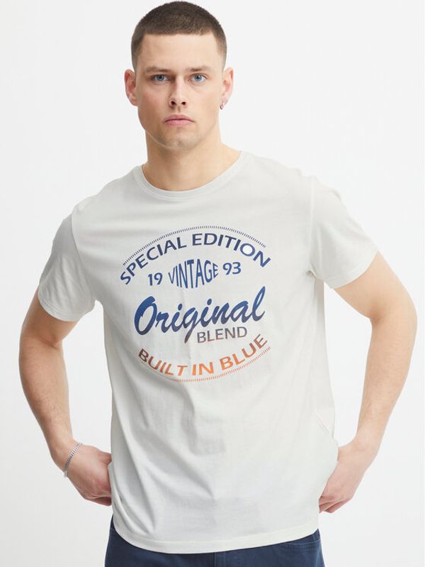 Blend Blend Тишърт 20715024 Бял Regular Fit