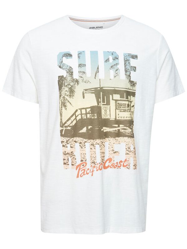 Blend Blend Тишърт 20715307 Бял Regular Fit