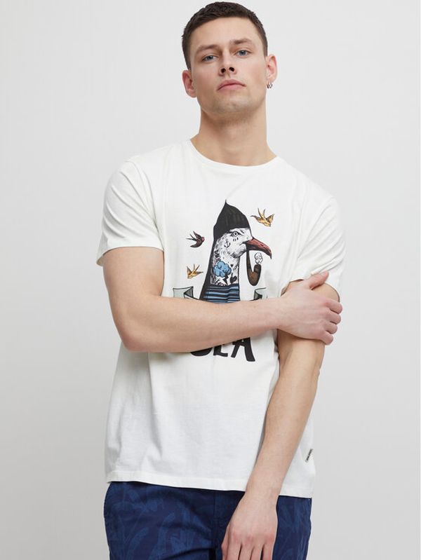 Blend Blend Тишърт 20715344 Бял Regular Fit