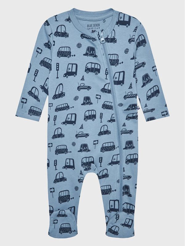 Blue Seven Blue Seven Бебешки гащеризон със стъпала 483034 Син Regular Fit