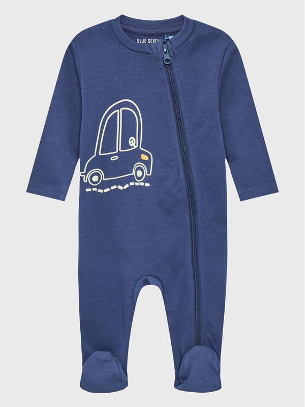 Blue Seven Blue Seven Бебешки гащеризон със стъпала 483034 Тъмносин Regular Fit