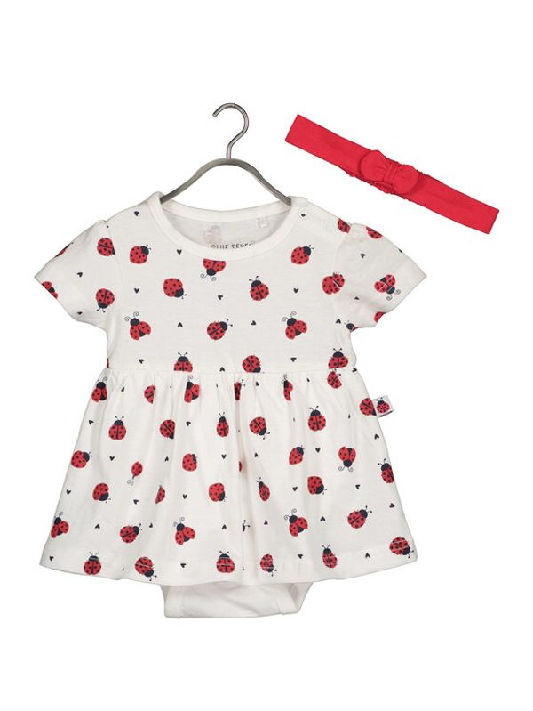 Blue Seven Blue Seven Ежедневна рокля 417011 Бял Regular Fit