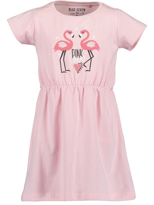 Blue Seven Blue Seven Ежедневна рокля 721633 Розов Regular Fit