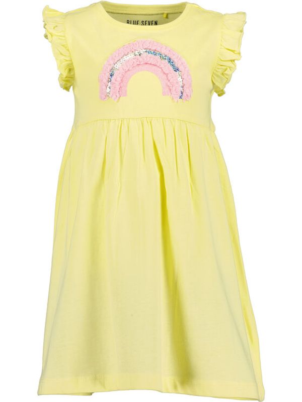 Blue Seven Blue Seven Ежедневна рокля 721637 Жълт Regular Fit