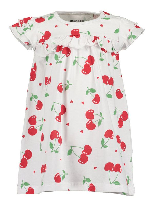 Blue Seven Blue Seven Ежедневна рокля 911056 Бял Regular Fit