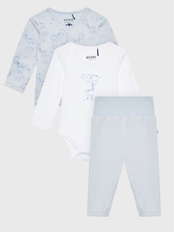 Blue Seven Blue Seven Кмплект суитшърт, боди и спортни панталони 473153 Син Regular Fit