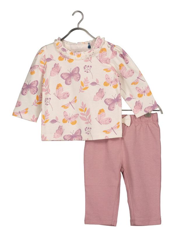 Blue Seven Blue Seven Комплект блуза и клин 422178 Бял Regular Fit