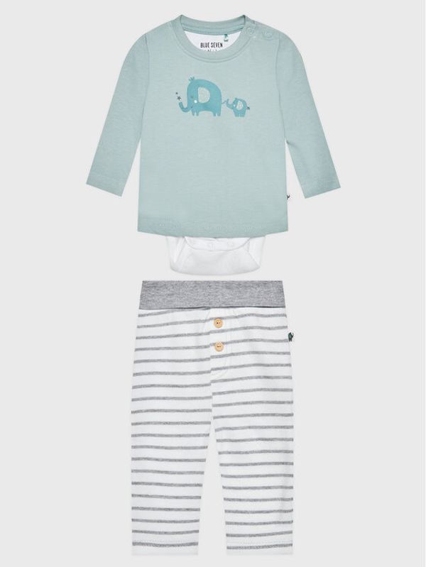 Blue Seven Blue Seven Комплект блуза и клин 473168 Зелен Regular Fit