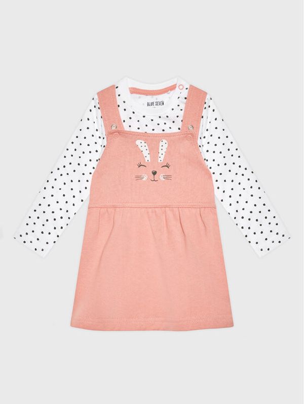 Blue Seven Blue Seven Комплект боди и рокля 473159 Розов Regular Fit