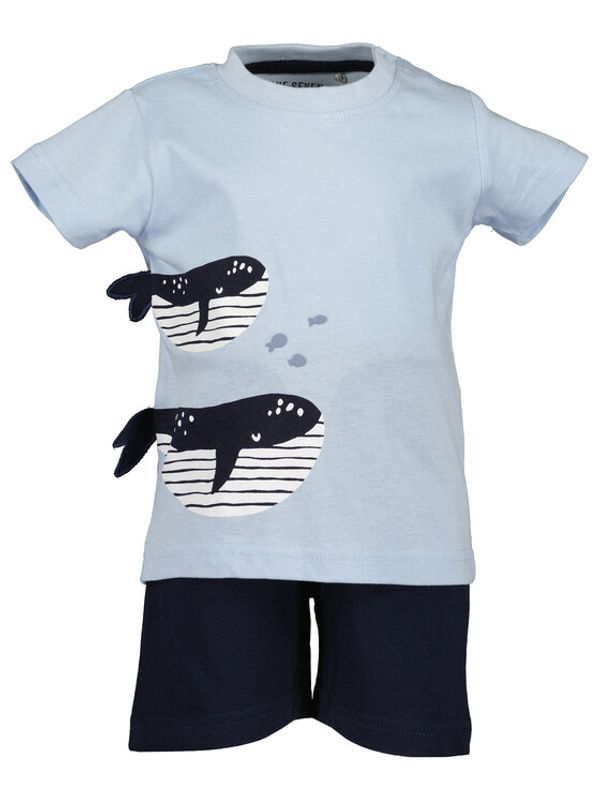 Blue Seven Blue Seven Комплект от 2 тишърта и панталони 939018 Син Regular Fit