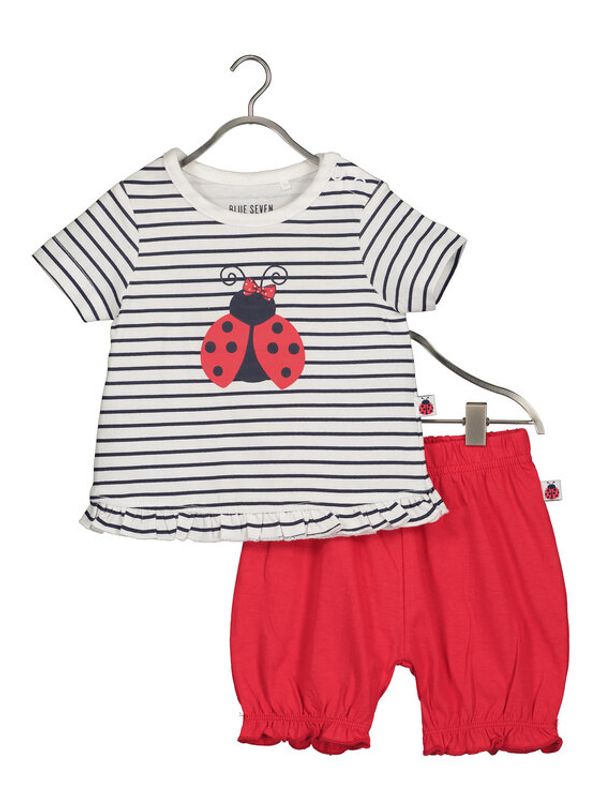 Blue Seven Blue Seven Комплект тишърт и панталонки 422170 Червен Regular Fit