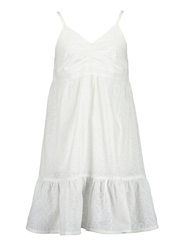 Blue Seven Blue Seven Лятна рокля 542087 Бял Regular Fit