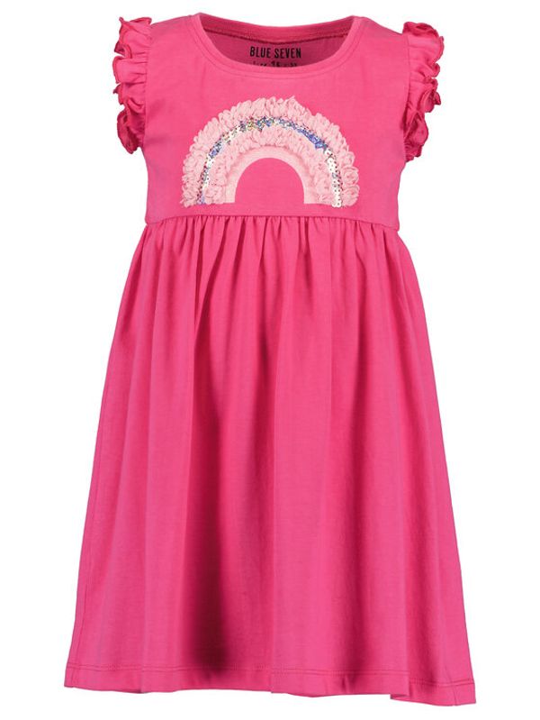 Blue Seven Blue Seven Лятна рокля 721637 Розов Regular Fit