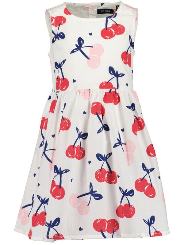 Blue Seven Blue Seven Лятна рокля 734119 Бял Regular Fit