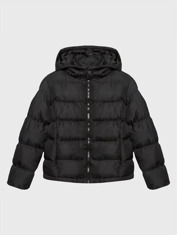 Blue Seven Blue Seven Пухено яке 597041 Черен Regular Fit