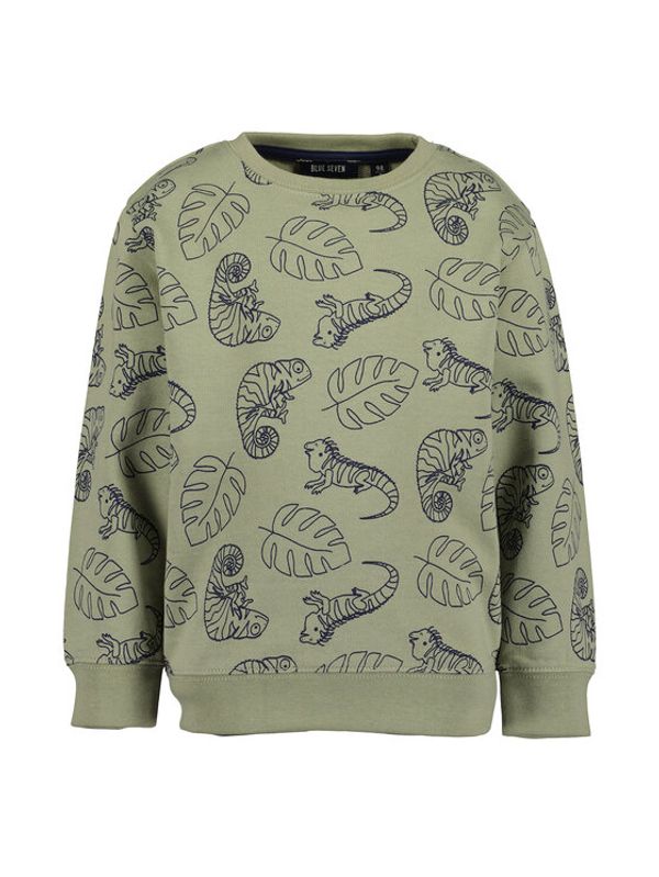 Blue Seven Blue Seven Пуловер 817622 Зелен Regular Fit