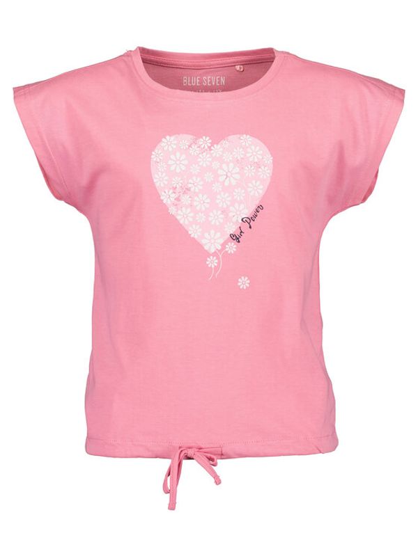 Blue Seven Blue Seven Тишърт 502737 Розов Regular Fit