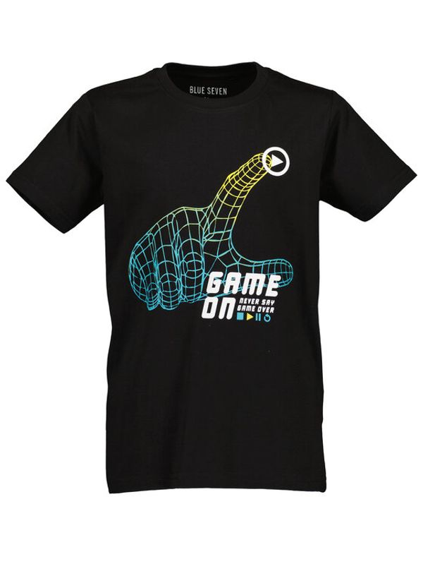 Blue Seven Blue Seven Тишърт 602776 Черен Regular Fit