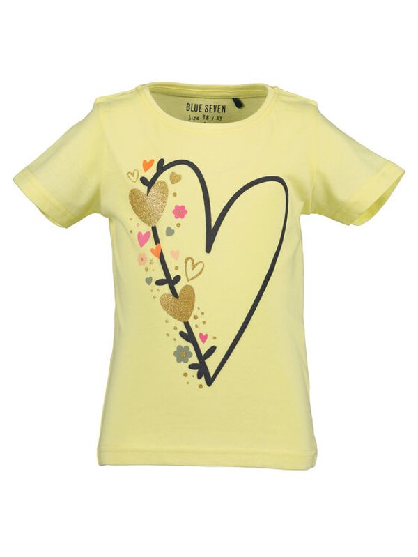 Blue Seven Blue Seven Тишърт 702269 Жълт Regular Fit