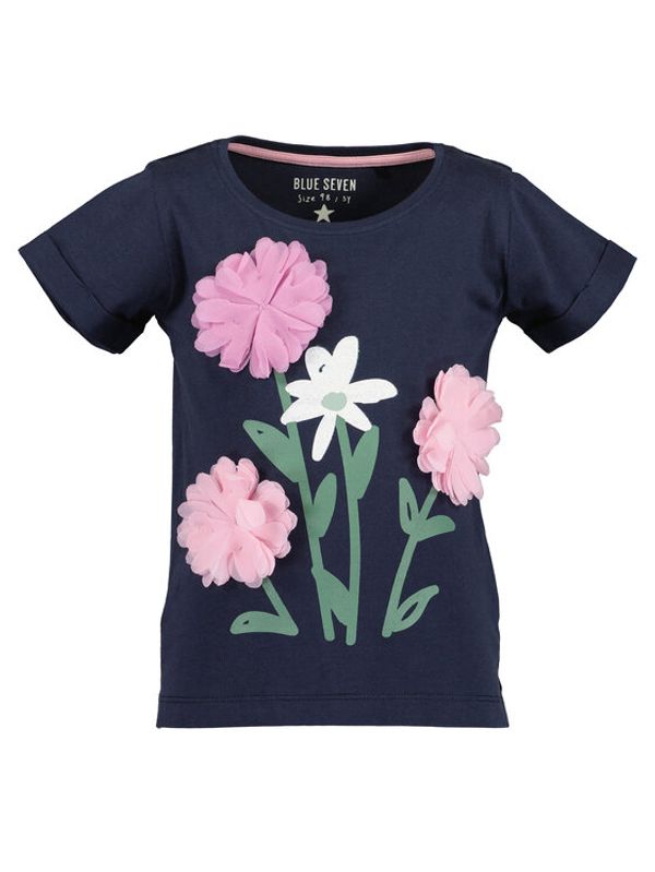 Blue Seven Blue Seven Тишърт 702281 Тъмносин Regular Fit