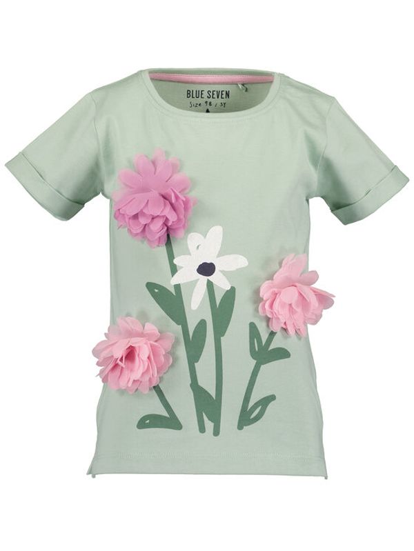 Blue Seven Blue Seven Тишърт 702281 Зелен Regular Fit