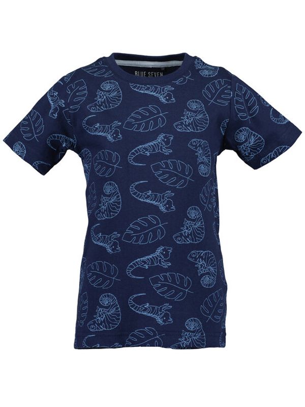 Blue Seven Blue Seven Тишърт 802276 Тъмносин Regular Fit