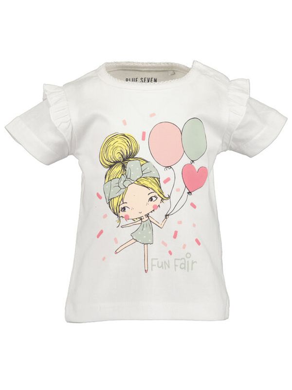 Blue Seven Blue Seven Тишърт 901122 Бял Regular Fit