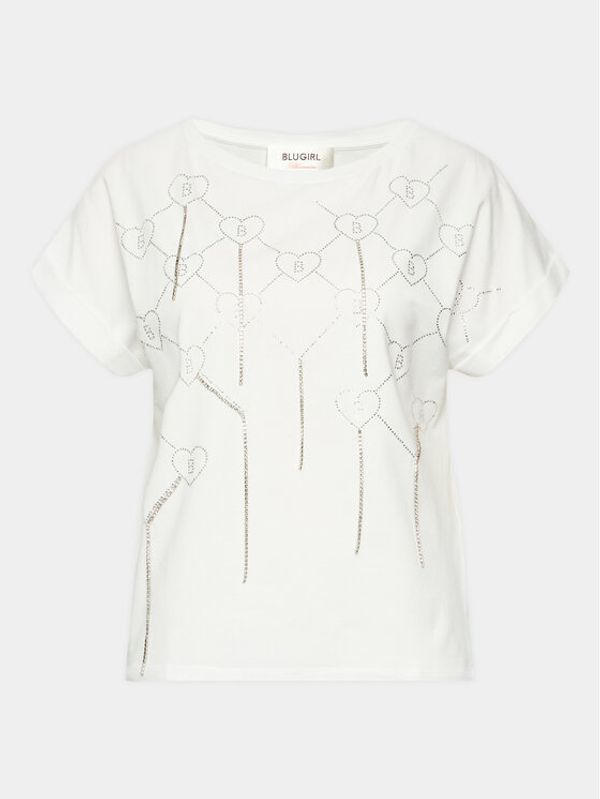 Blugirl Blumarine Blugirl Blumarine Тишърт RA3165-J5003 Бял Regular Fit