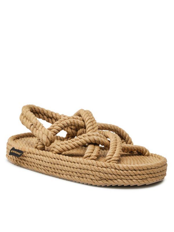 Bohonomad Bohonomad Сандали Bodrum Platform Sandal BOD.0012.PRS Бежов
