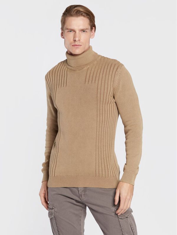 Bomboogie Bomboogie Поло MM-7596-T-ZT11 Бежов Regular Fit