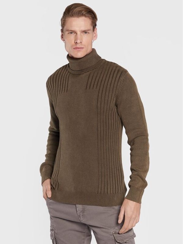 Bomboogie Bomboogie Поло MM-7596-T-ZT11 Кафяв Regular Fit