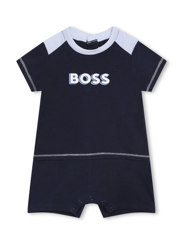 Boss Boss Бебешки гащеризон без стъпала J94338 Тъмносин Regular Fit