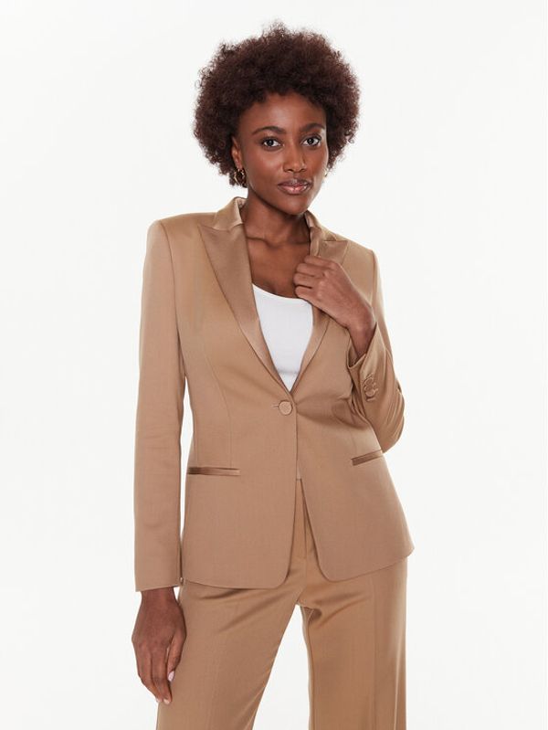 Boss Boss Блейзър 50486276 Бежов Slim Fit