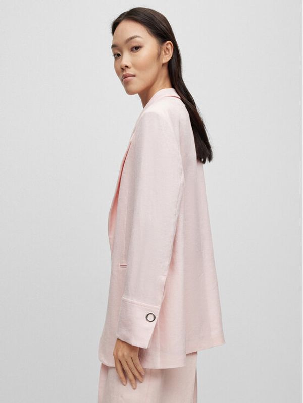 Boss Boss Блейзър 50486776 Розов Oversize