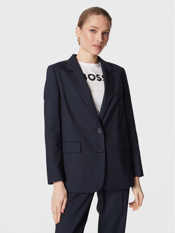 Boss Boss Блейзър Jigeta 50476836 Тъмносин Regular Fit