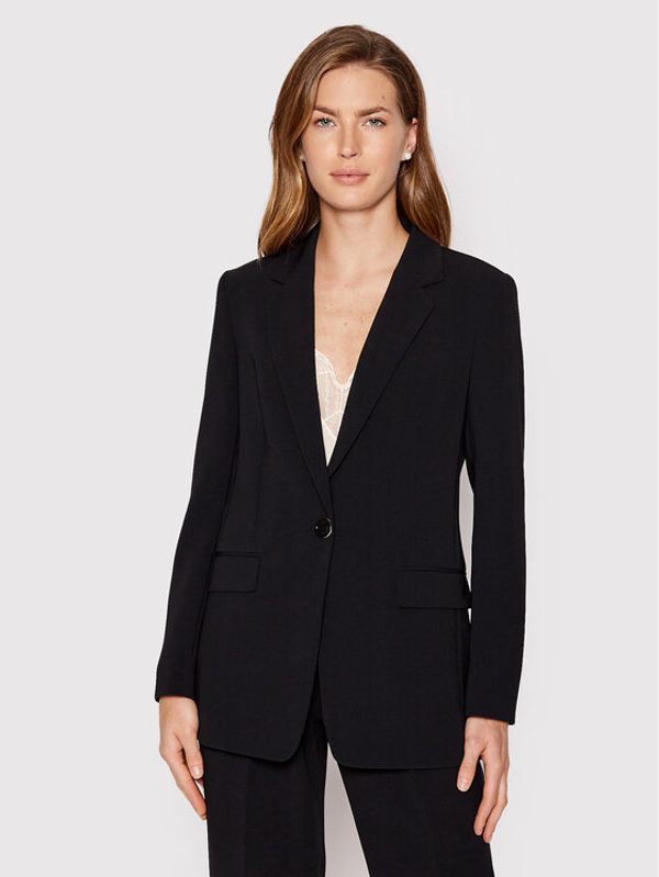 Boss Boss Блейзър Jocalua 8 50457442 Черен Relaxed Fit