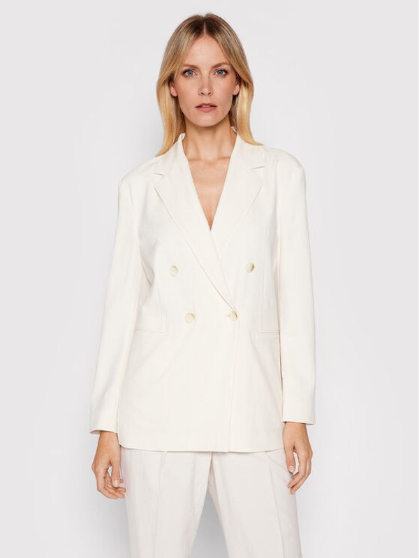 Boss Boss Блейзър Jukkah 50453632 Бял Regular Fit